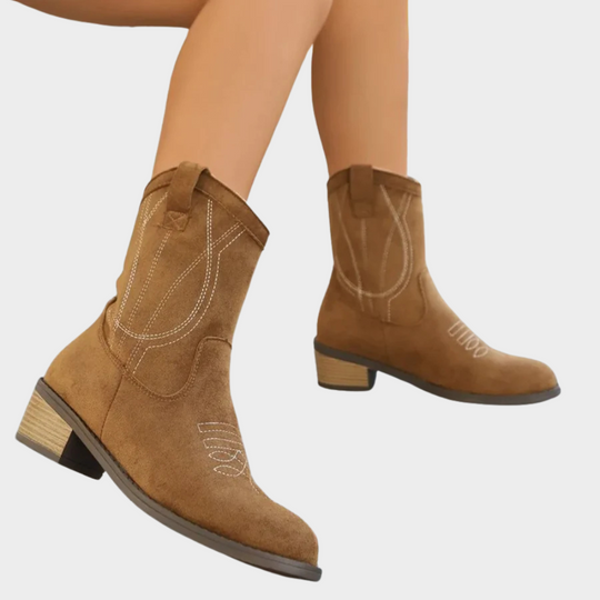 Chandler - Cowboy -Style Ankle Boots