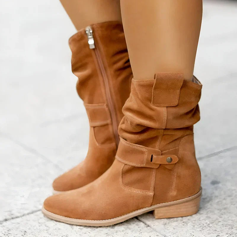 FRANCINCE - LOW HEEL ANKLE BOOTS
