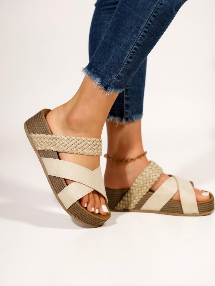 Kaia Braided Platform Sandals