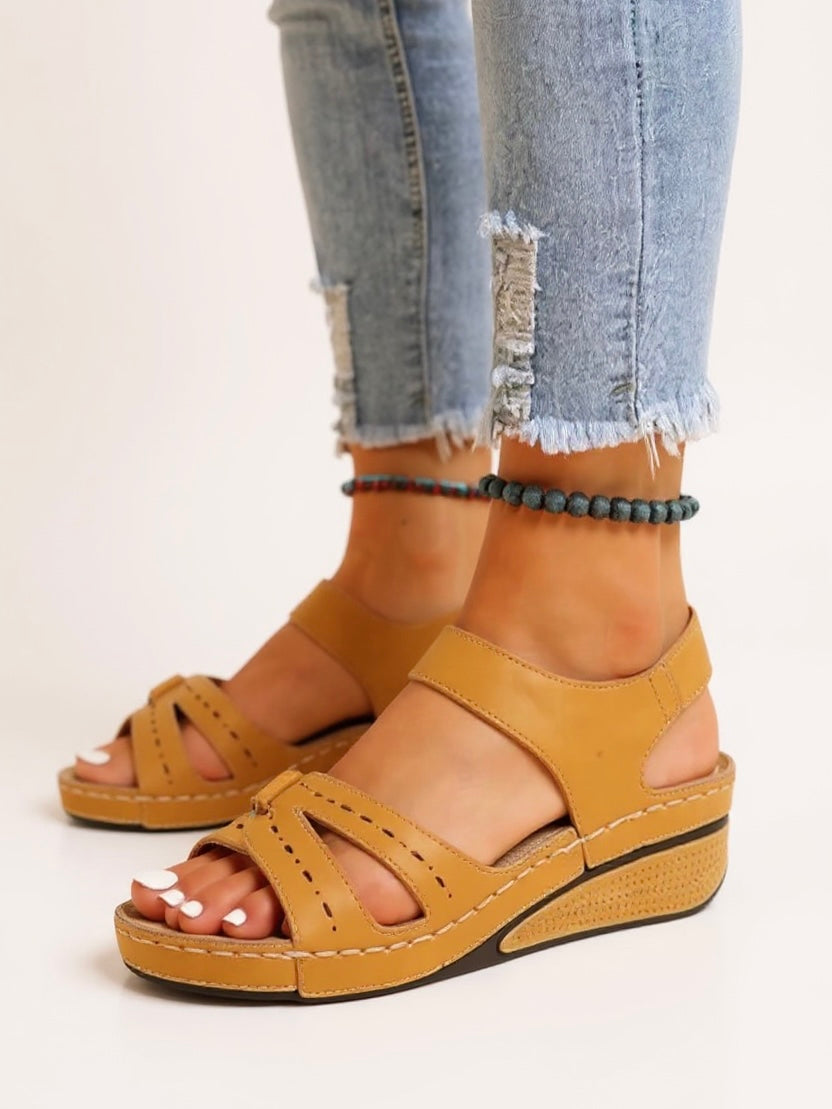 Terra Adjustable Wedge Sandals