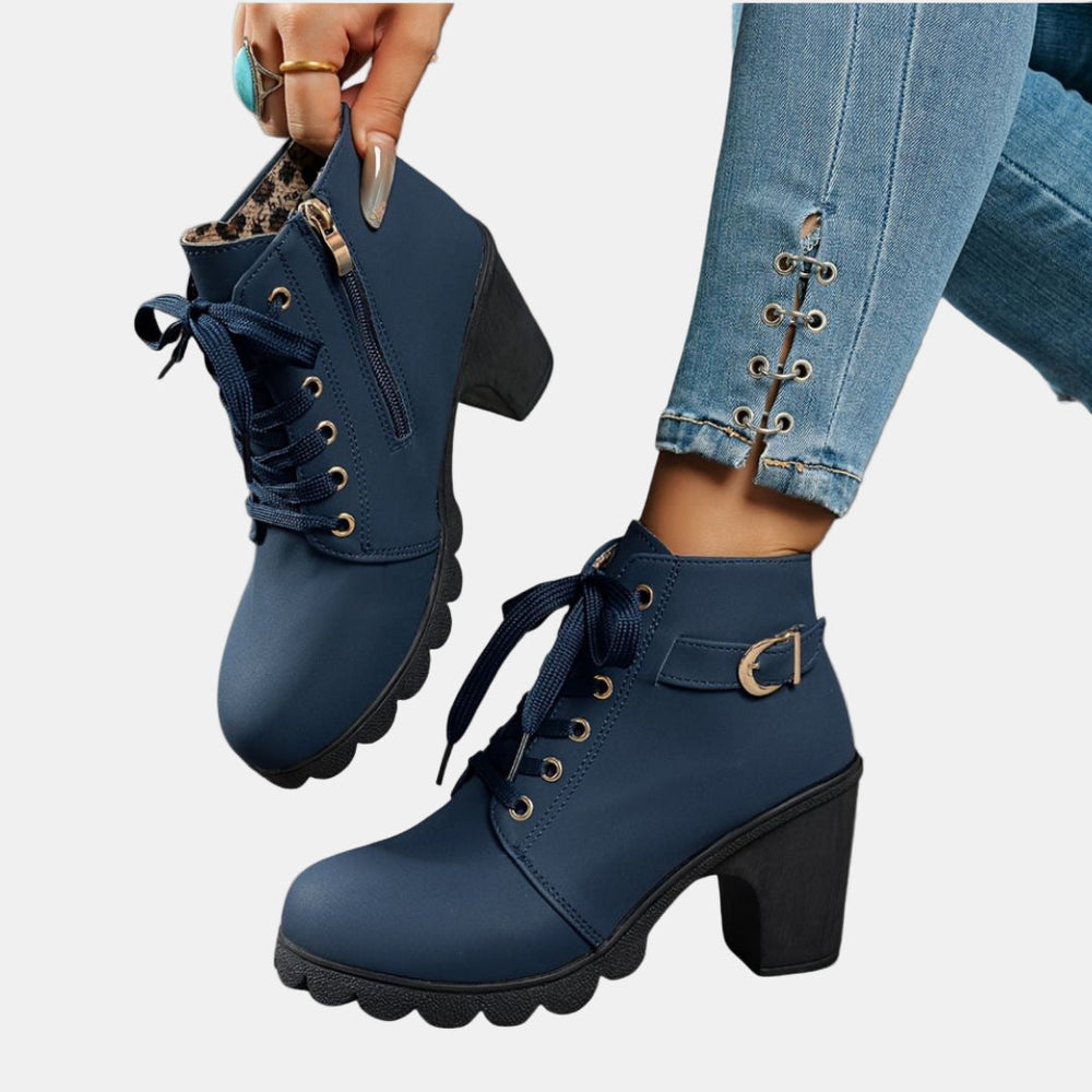 Maisie - Casual Heeled Ankle Boots