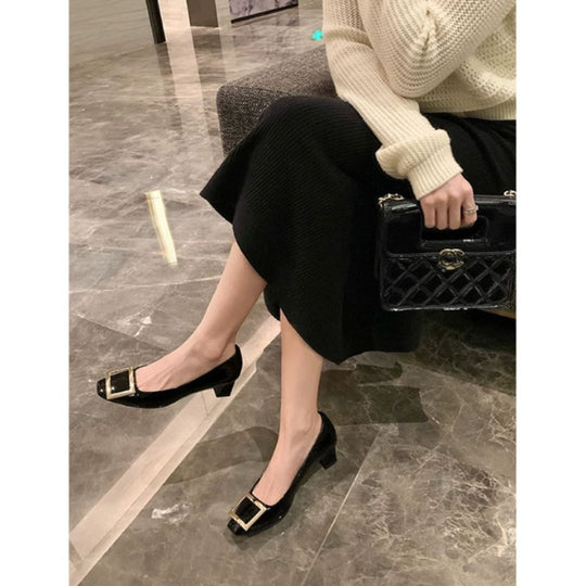 Narella - Elegant Mid-Heel Sandals with Square Toe
