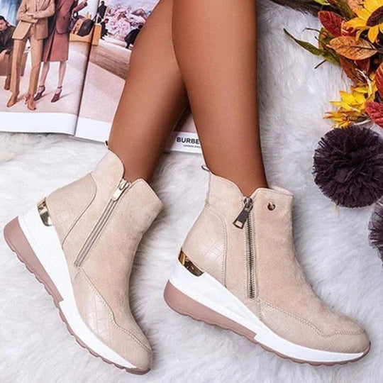 Niniane - Orthopedic Ankle Boot with Side Zipper