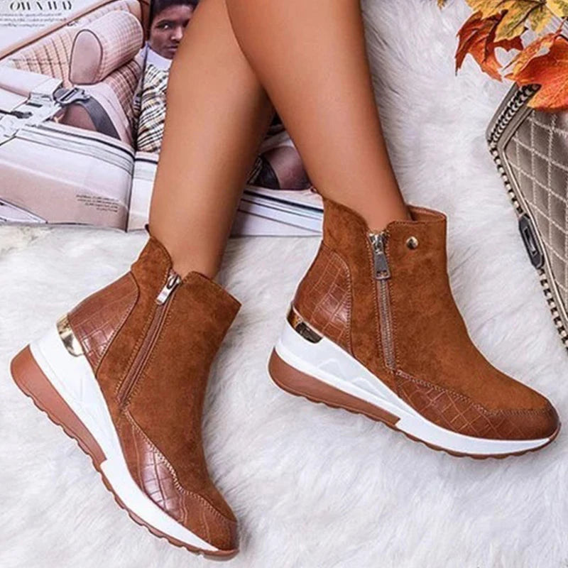 Niniane - Orthopedic Ankle Boot with Side Zipper