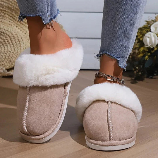 Chioma - Non Slip Fur Slippers For Winter